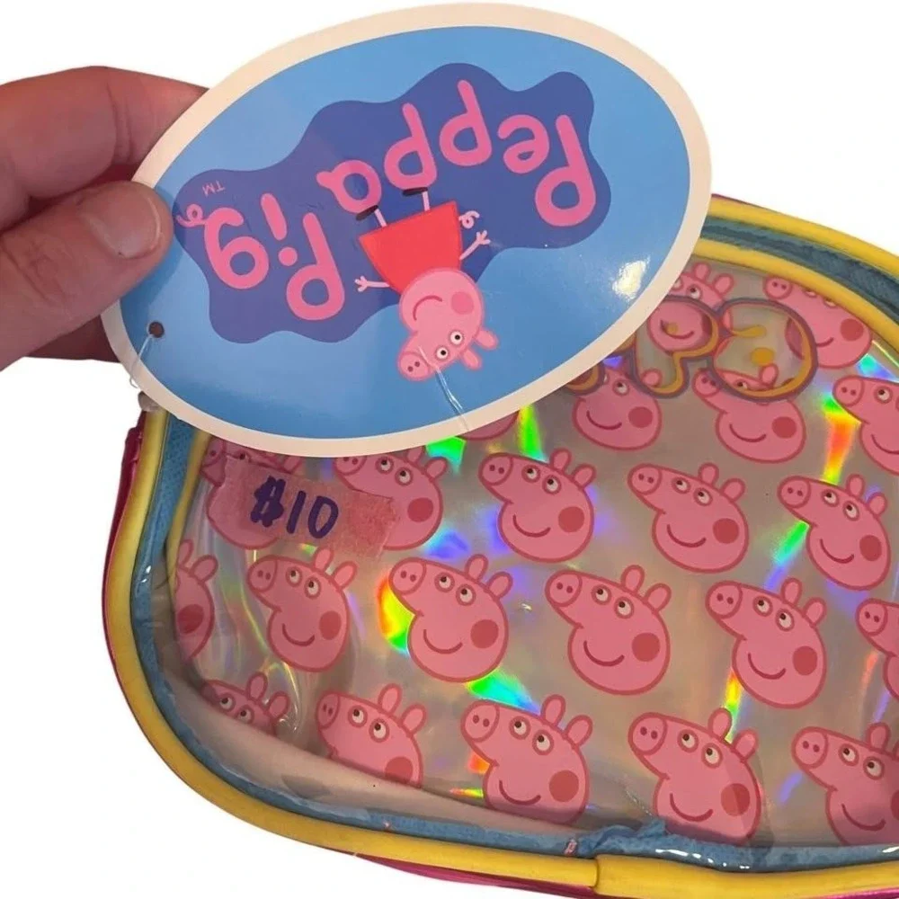 Peppa‎ Pig 3 Piece Bag Set NEW Pencil Case Makeup Bag Small Bags